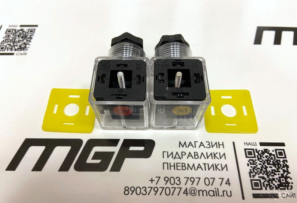 Разъем электрический-коннектор DIN 43650 аналог СЭ11-19 (DC AC)