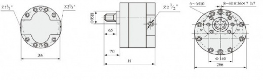 DCB B600-1000 шестеренный насос (круглый)